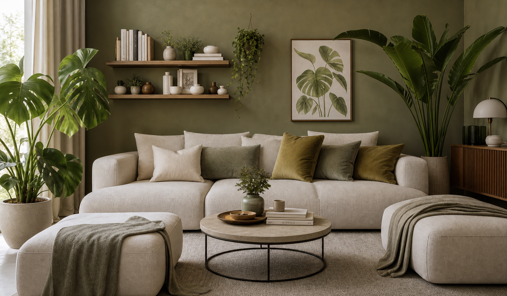 Luxury hotel lobby with rich tones and hospitality lounge seating